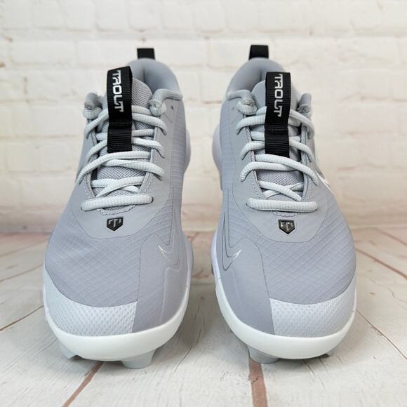 Nike Force Trout 9 Pro MCS Grey/White Baseball Cleats Size 4Y (FZ0916-002) - Picture 5 of 10